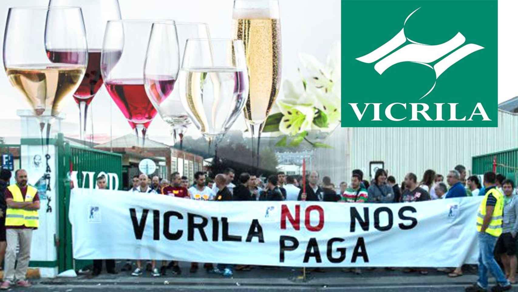 Protesta de los trabajadores de Vicrila por la caótica gestión del concurso de acreedores/ CG