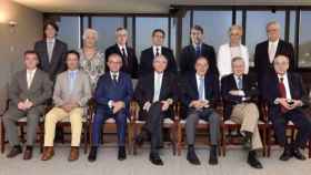Imagen de los miembros del consejo asesor de expertos en investigación internacional de la Fundación La Caixa.