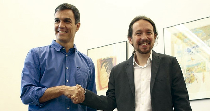 Pedro Sánchez y Pablo Iglesias / EUROPA PRESS