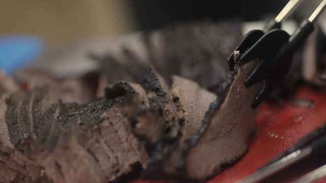 Un stand de carne del Madrid Fusión 2021, donde se celebra el premio de bocadillos / EP