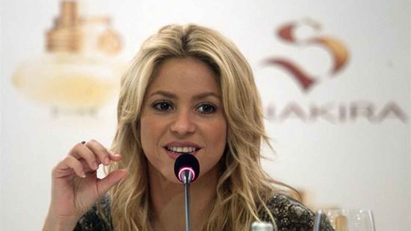 La cantante Shakira durante una conferencia / EFE