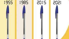 Evolución del bolígrafo Bic a lo largo de su vida comercial /BICWORLD