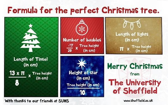 Fórmula para decorar el árbol de Navidad perfecto / SHEFFIELD UNIVERSITY