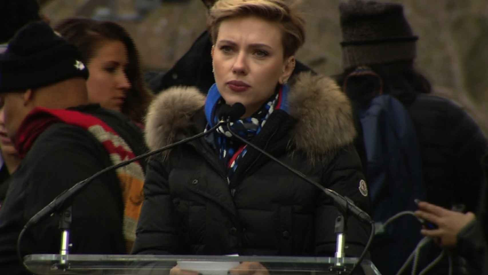 Scarlett Johansson en una Marcha de las Mujeres / CD