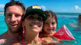 Antonella Roccuzzo de vacaciones en Miami con Messi y sus hijos