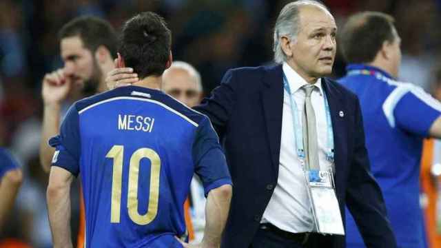 Alejandro Sabella en un partido con la selección argentina / EFE