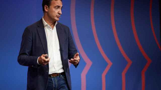 Ferran Reverter CEO del Barça en la presentación de la Due Diligence / EFE