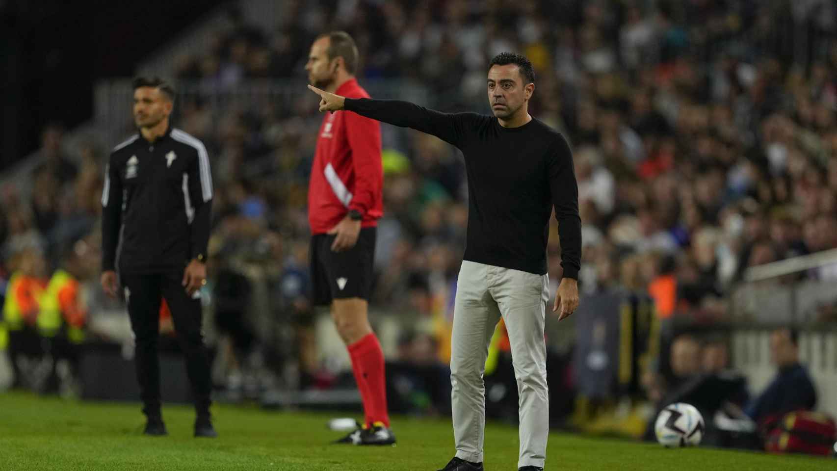 Xavi durante la victoria del Barça contra el Celta / EFE