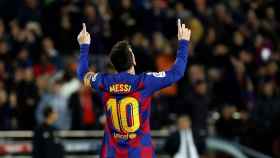 Leo Messi en un partido con el Barcelona / EFE