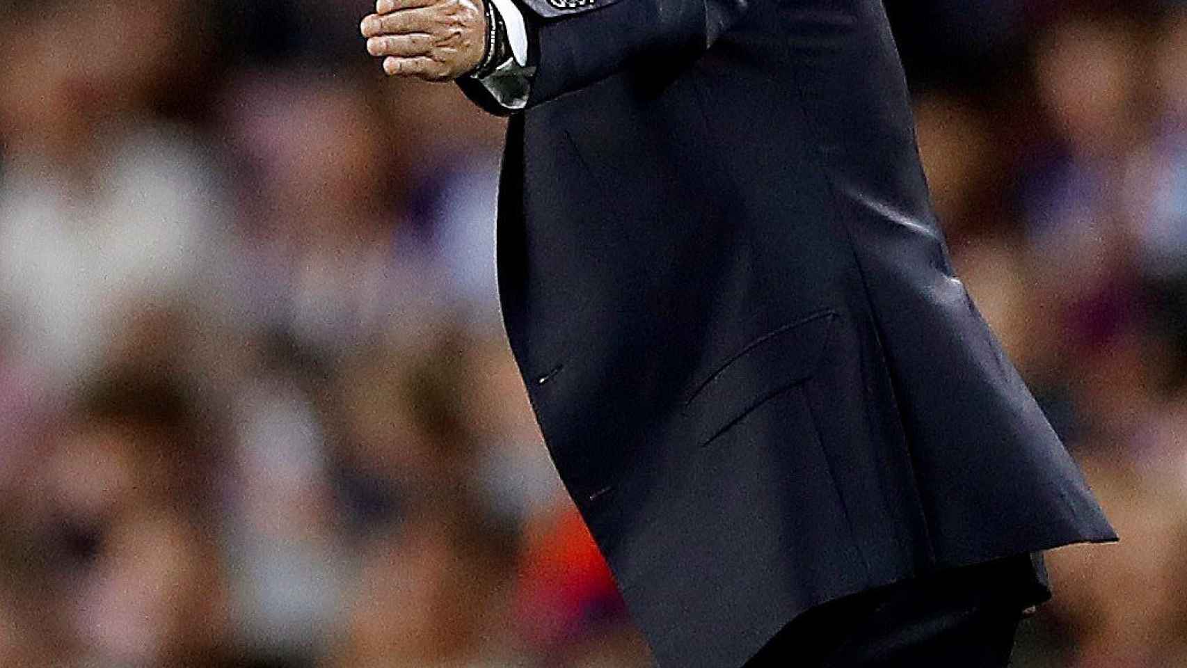 Ernesto Valverde durante el partido contra el Villarreal EFE