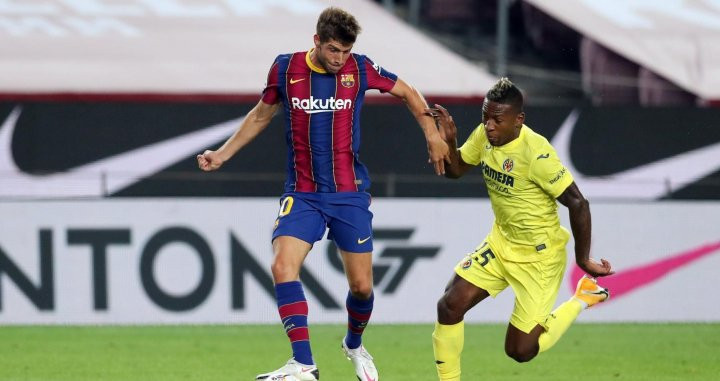 Sergi Roberto en una acción contra el Villarreal / FC Barcelona