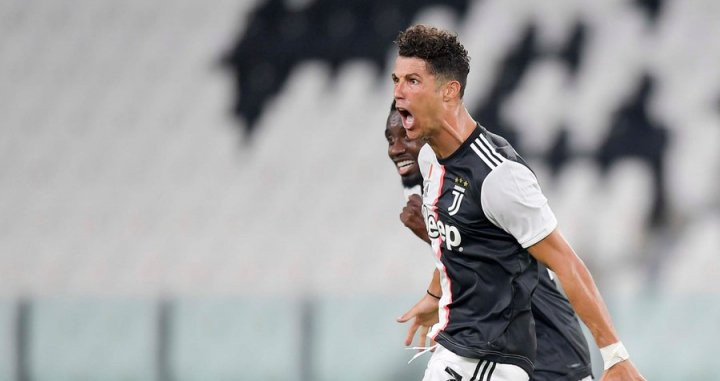 Cristiano Ronaldo celebrando su gol contra la Sampdoria / Juventus