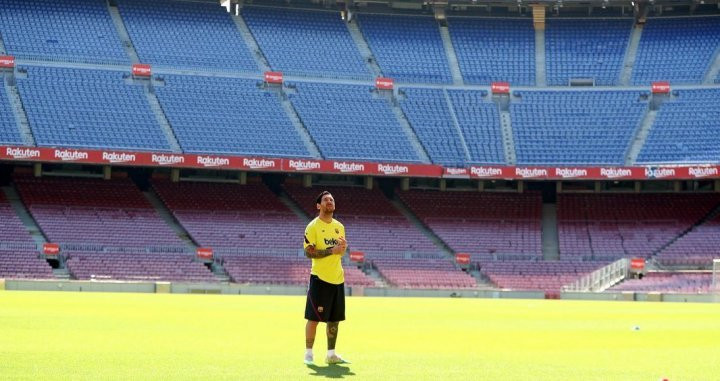 Leo Messi, en su regreso al Camp Nou | IG