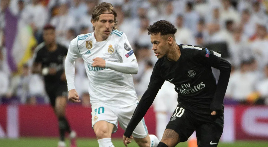 Neymar y Modric, rivales en un Real Madrid-PSG