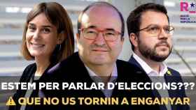 Fotomontaje de 'Crónica Global' que ha copiado Acció per la República para hacer campaña contra la convocatoria de elecciones / CG