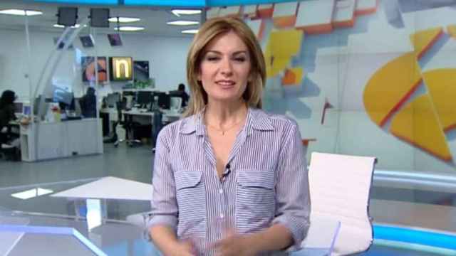 Sandra Golpe, conductora de Antena 3 Noticias, el informativo del mediodía líder de la televisión española
