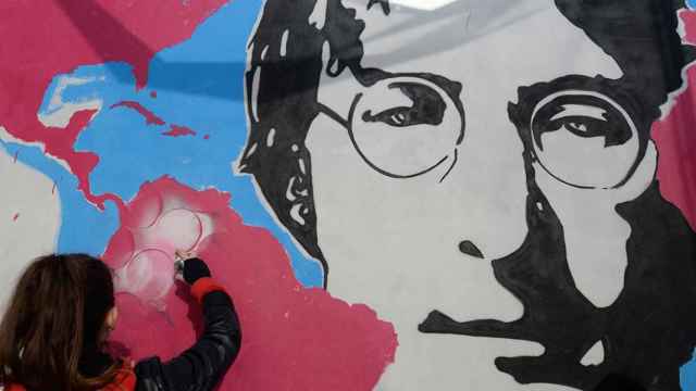 Grafiti con la cara de John Lennon / EUROPA PRESS