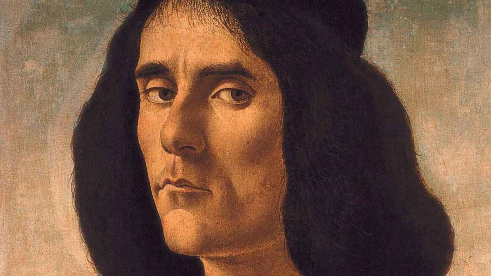Retrato de Michele Marullo Tarcaniota, pintado por Sandro Botticelli hacia 1491 / WIKIPEDIA