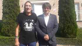 Carles Puigdemont, junto al exfundador de Terra Lliure Fredi Bentanachs, en Waterloo / @BentanachsFredi