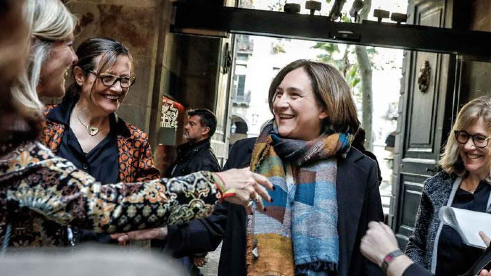 La alcaldesa de Barcelona, Ada Colau, en un acto público esta semana / AJ BCN