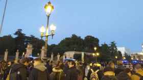 Protesta de baja intensidad de Arran ante el Palau de Pedralbes / TWITTER