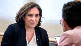 La alcaldesa de Barcelona, Ada Colau, este miércoles en el Ayuntamiento de la capital catalana / AJ BCN