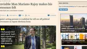 Mariano Rajoy, entrevistado en el 'Financial Times'.