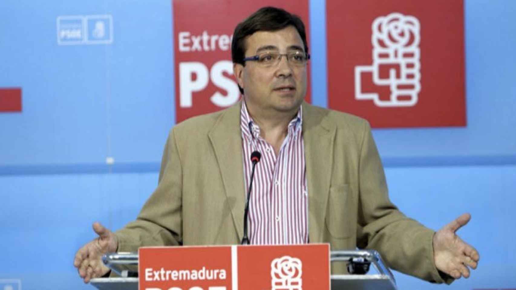 Guillermo Fernández Vara, secretario general del PSOE de Extremadura