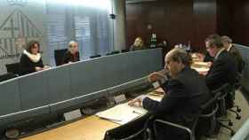 Imagen de la comisión del Ayuntamiento de Barcelona sobre la deuda de la Generalidad