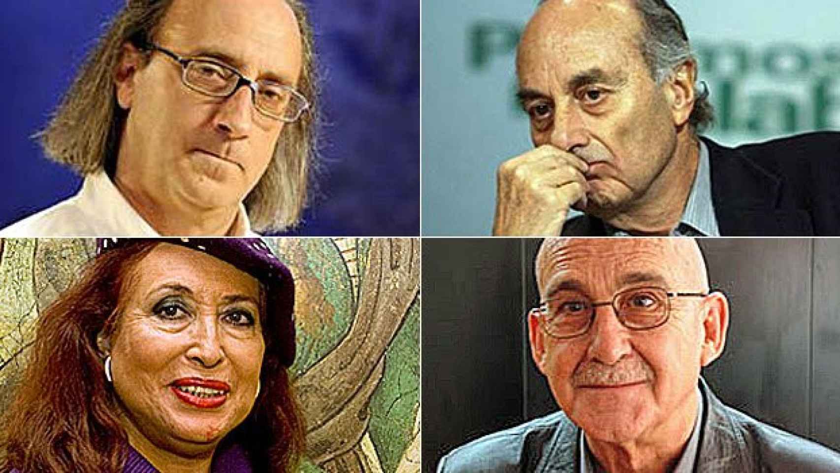 Ramon Fontseré, Francisco Frutos, Lidia Falcón y José Sanchis Sinisterra