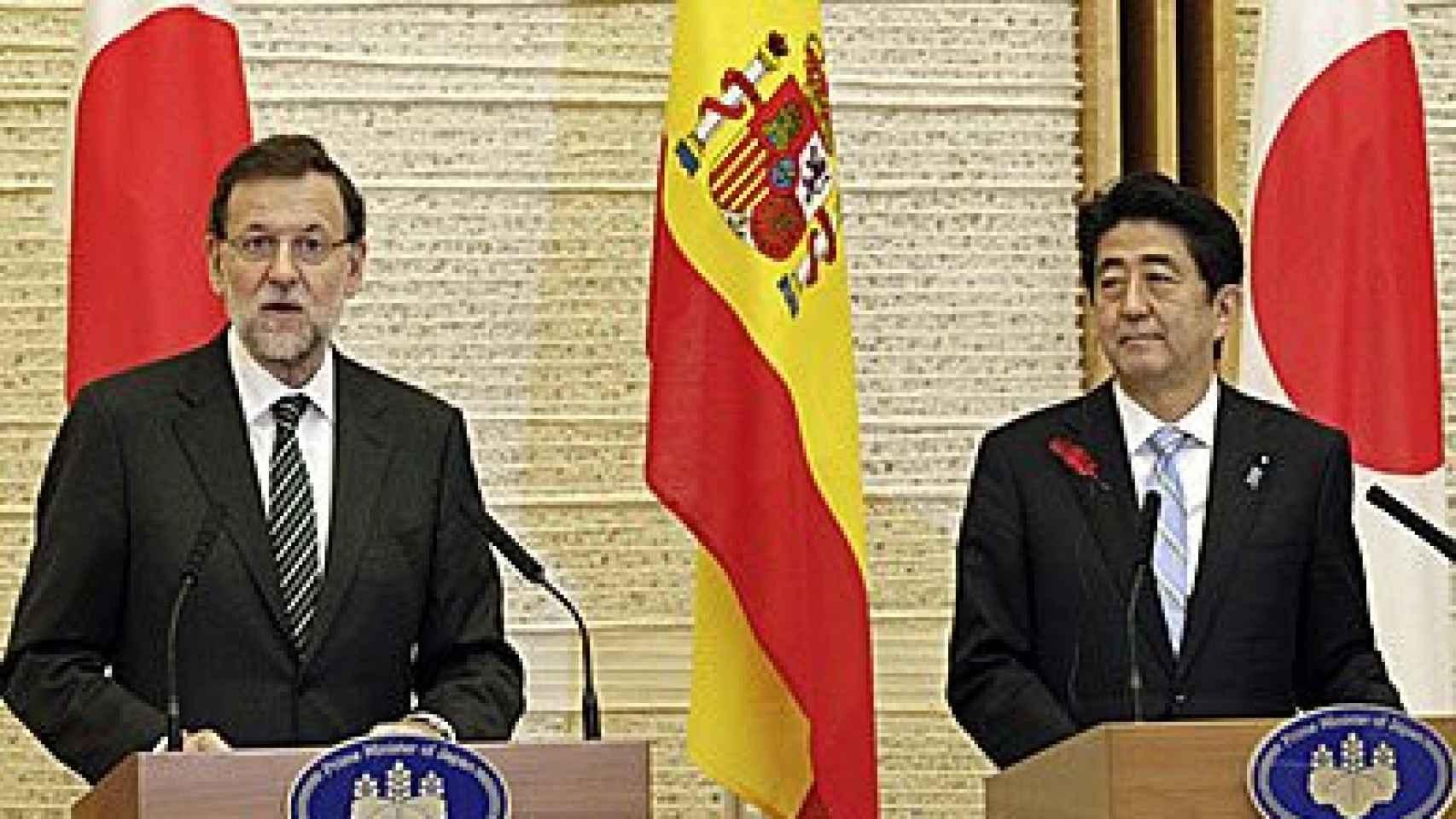 El presidente del Gobierno, Mariano Rajoy, durante su viaje oficial a Japón