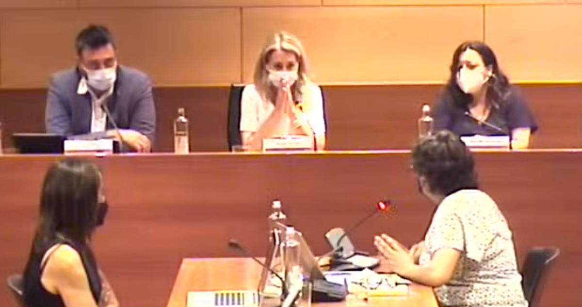 Pleno extraordinario del Ayuntamiento de Gavà para anunciar la renuncia de Raquel Sánchez a la alcaldía