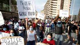 Protestas por la muerte de George Floyd en Barcelona / QUIQUE GARCIA-EFE