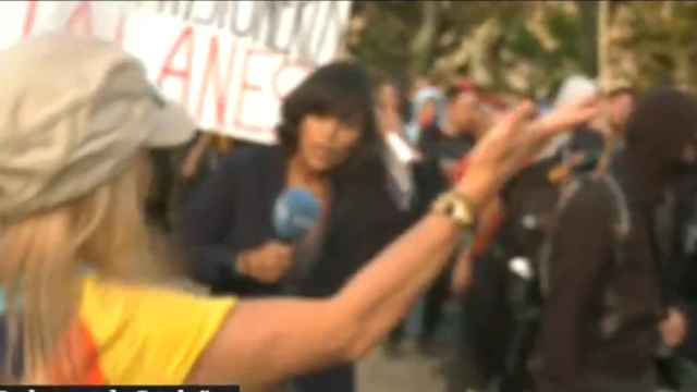 Agreden a una periodista de TVE durante la Diada / RTVE