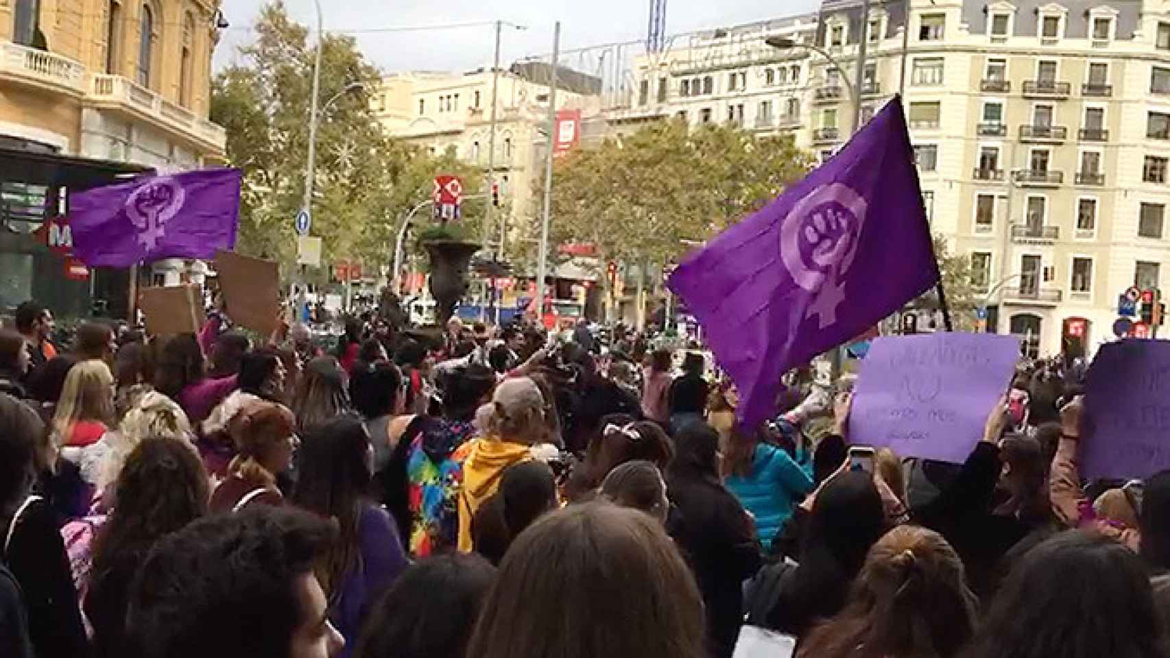 Una de las manifestaciones feministas organizadas en Barcelona en el último año / CG
