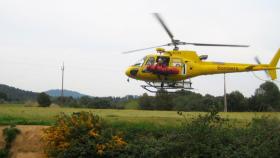 Un helicóptero de Bombers de la Generalitat, similar al que aparato que llevaba una cámara defectuosa / CG