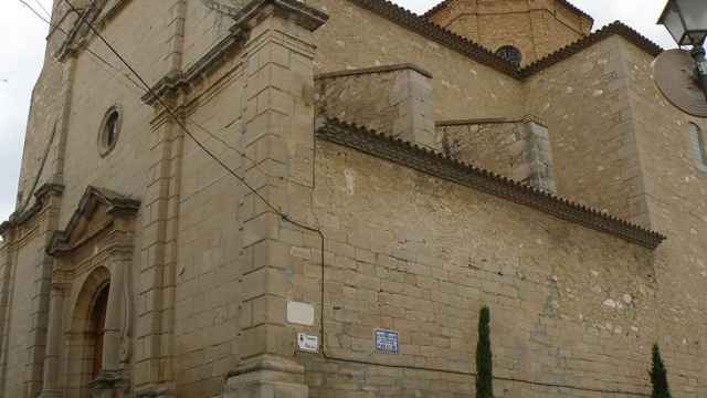 Detalle de la iglesia de Golmés