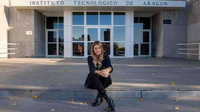 Esther Borao, a las puertas del Instituto Tecnológico de Aragón, que dirige desde septiembre / ITAINNOVA