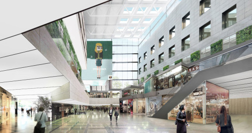 Recreación virtual del interior del nuevo centro comercial L'Illa Diagonal / L'ILLA