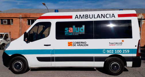Una ambulancia de Transalud, la UTE de Egara en Aragón / Cedida