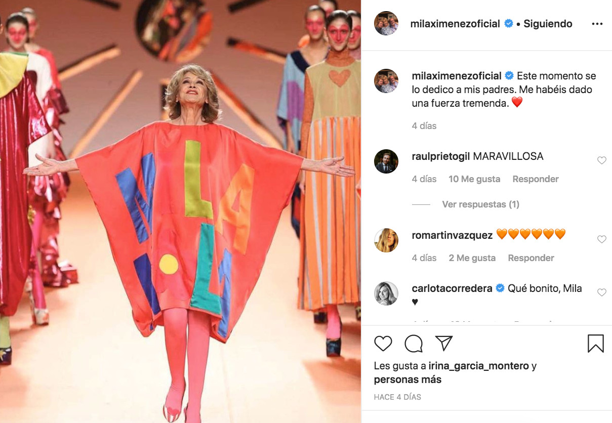 Mila Ximénez debuta como modelo para Ágatha Ruiz de la Prada / INSTAGRAM