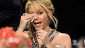 Shakira llora en un evento
