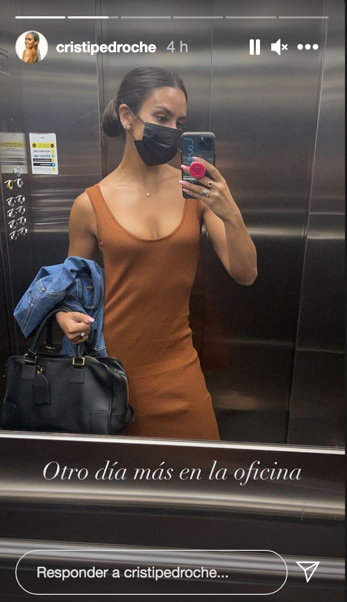 Cristina Pedroche en el ascensor