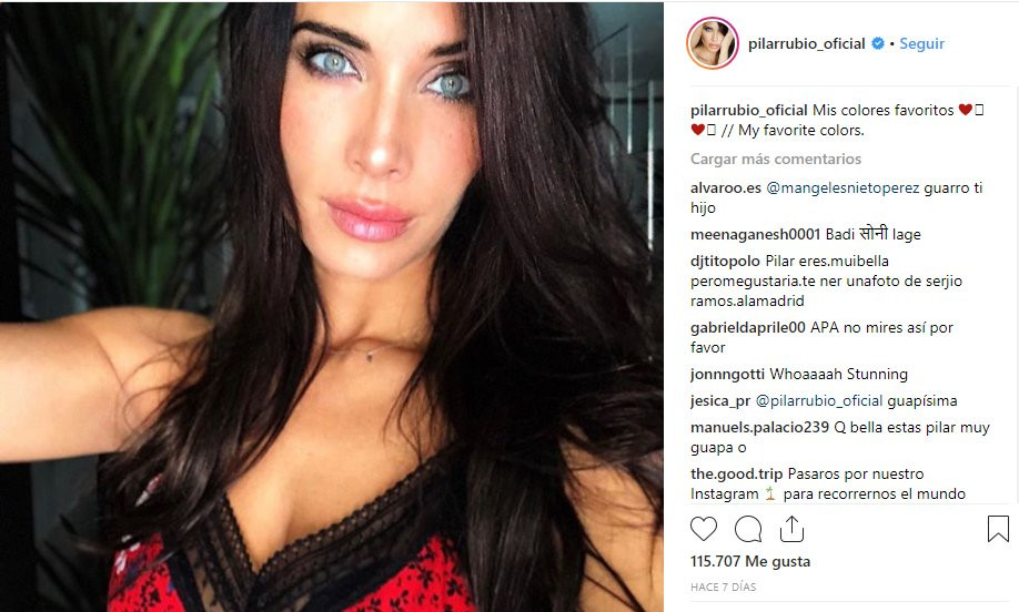 Pilar Rubio muy criticada en las redes / Instagram