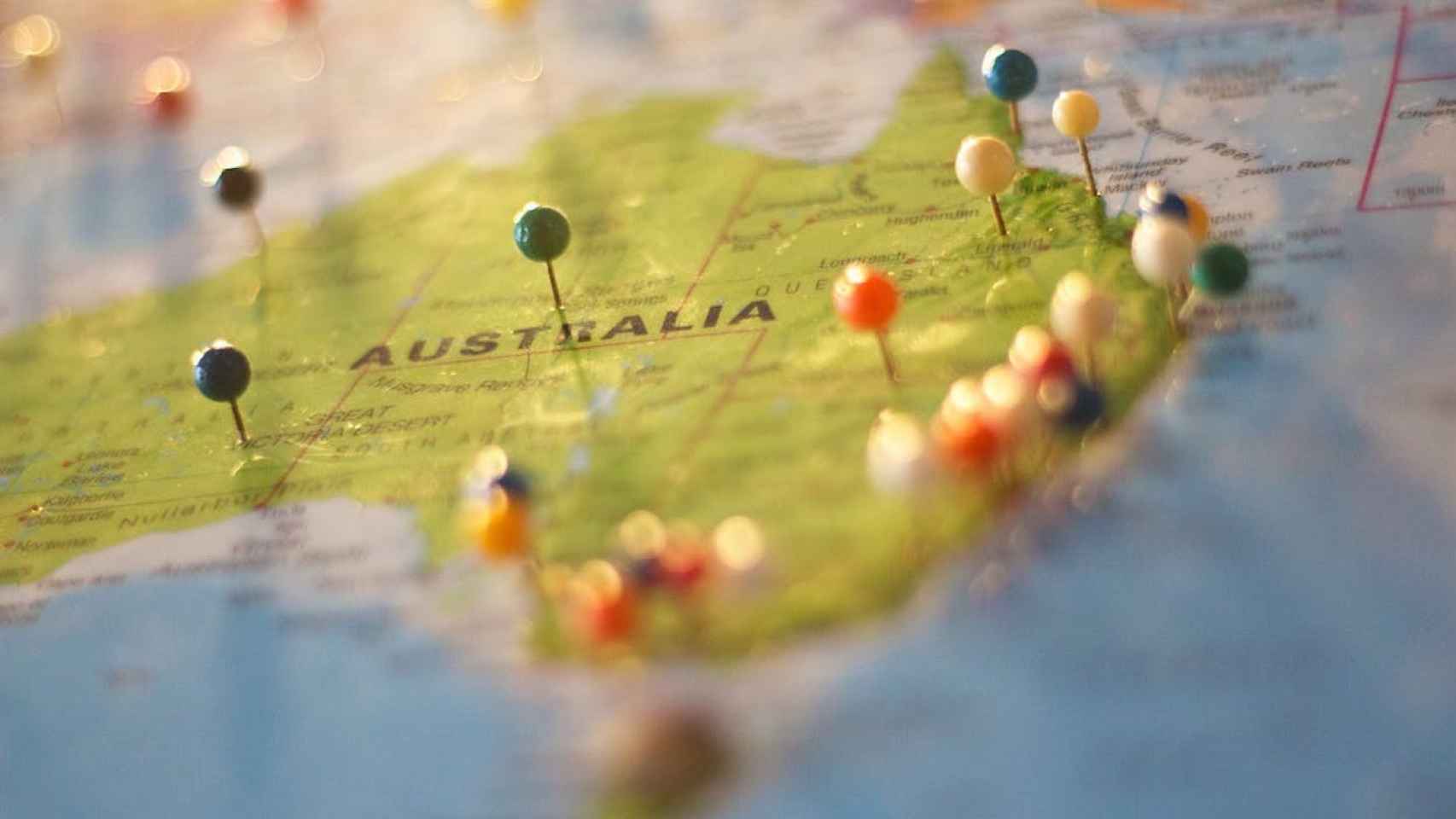 Mapa de Australia / PEXELS