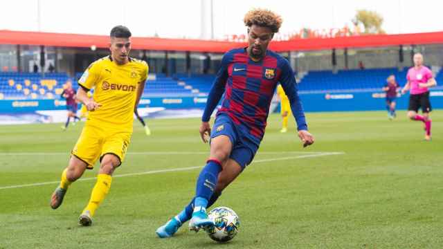 Konrad de la Fuente en el partido contra el Borussia Dortmund / TWITTER