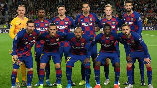 Once del Barça en un partido de Liga | EFE