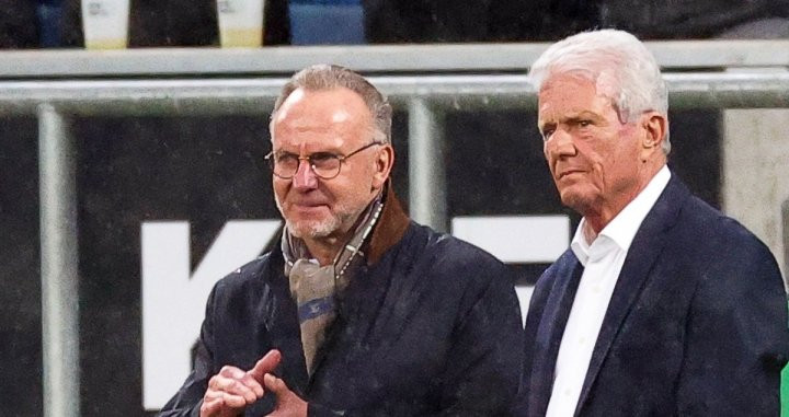 Rummenigge y Hopp en el Hoffenheim-Bayern / EFE