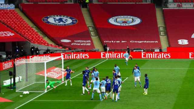 Imagen del Chelsea-City en la Carabao Cup en Wembley / Redes