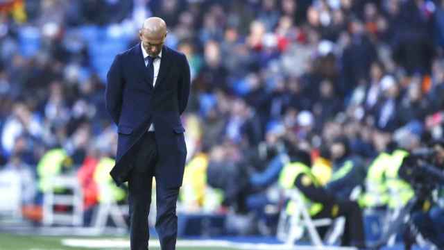 Zidane en una imagen de archivo en el Santiago Bernabéu / EFE